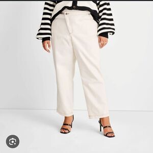 🔥Take 50% OFF-Future Collection Women's High-Rise Overlap Waist StraightSize-12